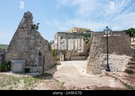 L'Italie, Mezzogiorno, Pouilles / Puglia, Gargano, près de Monte Sant'Angelo, Tu Abbazia Santa Maria di Pulsano pèlerinage Banque D'Images