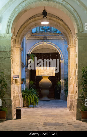 L'Italie, Mezzogiorno, Pouilles / Puglia, Péninsule du Salento, Galatina, Ristorante Anima & Cuore Banque D'Images