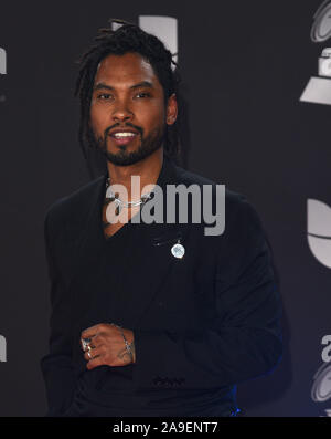 Las Vegas, USA . 14Th Nov, 2019. Miguel assiste à la 20e édition du Latin Grammy Awards au Grand Garden Arena - MGM Grand Hotel & Casino le 14 novembre 2019 à Las Vegas, Nevada. Photo : imageSPACE/MediaPunch/Alamy Live News Banque D'Images