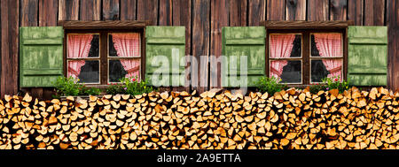 Deux Almfenster Banque D'Images