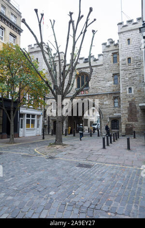 St John's Gate, Clerkenwell - l'ancienne entrée sud de la cité intérieure de Clerkenwell Prieuré, Farringdon, Londres, UK Banque D'Images