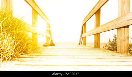 Chaussures sur le dock Banque D'Images