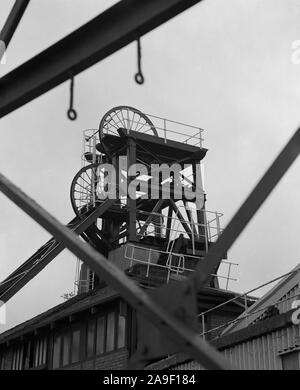 1987 Mine Caphouse, Wakefield, West Yorkshire, dans le nord de l'Angleterre, Royaume-Uni Banque D'Images