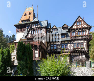 Château de Peles à Sinaia, Roumanie Banque D'Images