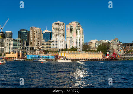 Sydney, Australie - Novembre 13, 2016 : Luna Park Sydney park Milsons Point dans amuasement à Lavender Bay Banque D'Images