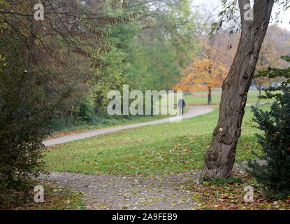 Gelsenkirchen, Allemagne. 15 Nov, 2019. La photo montre l'entrée du parc scientifique, où un élève a été menacée avec un couteau par un étranger. L'inconnu sortit une seringue et administré une substance inconnue à la jeune fille. Credit : Roland Weihrauch/dpa/Alamy Live News Banque D'Images