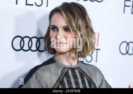 Hollywood, États-Unis. 14Th Nov, 2019. HOLLYWOOD, LOS ANGELES, CALIFORNIE, USA - Le 14 novembre : L'actrice Natalie Portman porte une robe Dior arrive à l'AFI FEST 2019 - Opening Night Gala - Première mondiale de Universal Pictures' 'Reine' Slim et tenue à l'IMAX Théâtre chinois de Grauman le 14 novembre 2019 à Hollywood, Los Angeles, Californie, États-Unis. (Photo par Xavier Collin/Image Crédit : Agence de Presse) L'agence de presse Image/Alamy Live News Banque D'Images