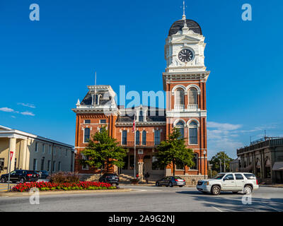 Palais de justice du comté de Newton dans le centre-ville historique de Covington de la Géorgie, États-Unis Banque D'Images