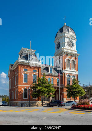 Palais de justice du comté de Newton dans le centre-ville historique de Covington de la Géorgie, États-Unis Banque D'Images