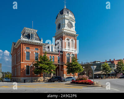 Palais de justice du comté de Newton dans le centre-ville historique de Covington de la Géorgie, États-Unis Banque D'Images