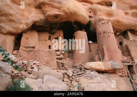 Pays Dogon : village de Yougo Piri Banque D'Images