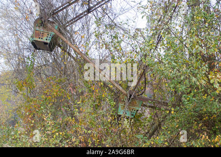 Le parc d'attractions abandonné Shawnee Lake Banque D'Images