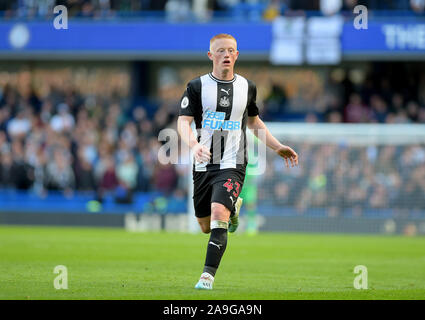 Matthieu Longstaff de Newcastle Utd vs Chelsea pendant le match de championnat Newcastle United à Stamford Bridge -usage éditorial uniquement, licence requise pour le co Banque D'Images