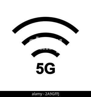 L'icône 5g avec wifi signe. Vector EPS10 Illustration de Vecteur