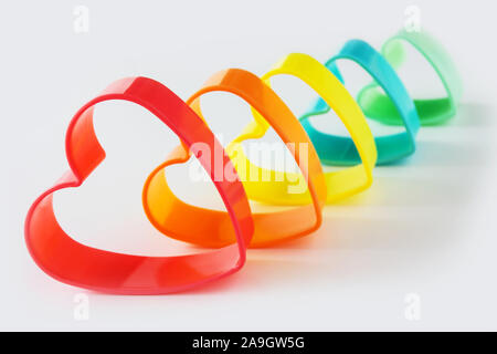 Les ustensiles de cuisson colorés Banque D'Images