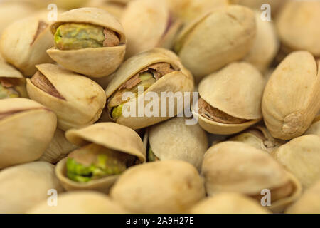 Les pistaches dans un gros plan Banque D'Images
