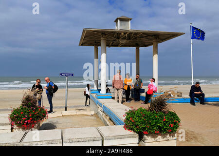 Plage, Soulac-sur-Mer, Medoc Atlantique, France Banque D'Images