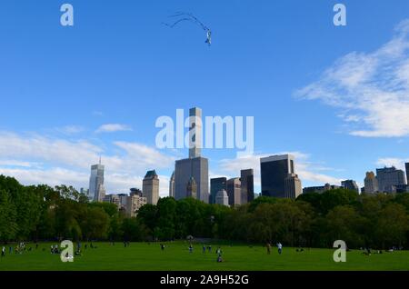 Central Park au printemps, New York City Banque D'Images