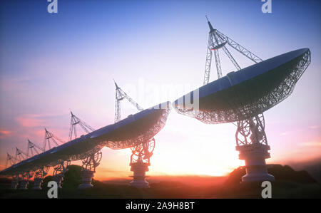 Les antennes paraboliques, illustration
