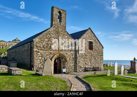 Église St Hywyn, Gwynedd, Pays de Galles, Aberdaron Banque D'Images