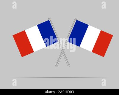 Drapeau national de République Française savent comme France . couleurs d'origine et de proportion. Illustration vectorielle, simplement, en provenance de pays. Illustration de Vecteur