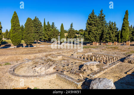 Ruines de romains d'Italica dans village de Santiponcethe Espagne Banque D'Images