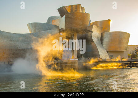 Musée Guggenheim Museuem, Bilbao, Espagne, Côte Basque, l'un des plus grands musées d'art Banque D'Images