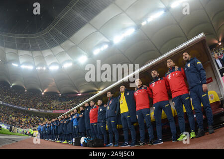 La Roumanie contre la Suède Euro 2020 15.11.2019 Qualification matches joués le Stade National de Bucarest Banque D'Images