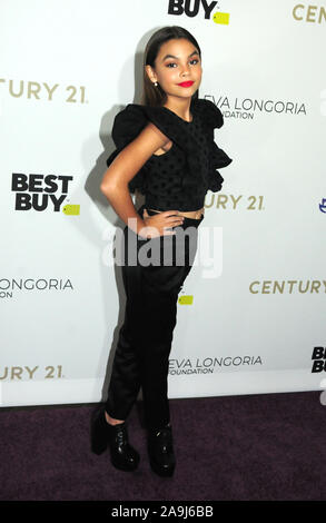 Los Angeles, Californie, USA. 15 Nov, 2019. Ariana actrice Greenblatt assiste au Gala de la Fondation Eva Longoria le 15 novembre 2019 au Four Seasons Los Angeles à Beverly Hills, Californie, USA. Credit : Barry King/Alamy Live News Banque D'Images