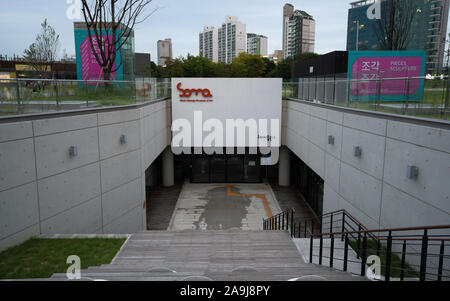 Séoul Corée , 20 septembre 2019 : SOMA Museum of Art dans l'entrée du parc olympique de Séoul en Corée du Sud Banque D'Images