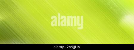 Abstract colorful bandeau publicitaire horizontal texture de fond avec des lignes diagonales et vert-jaune, vert jaune et vert olive, couleurs et l'espace Banque D'Images