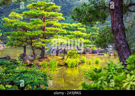 Jardin du Tenryū-ji ou Shiseizen Tenryū-ji, UNESCO World Heritage, Kyoto, Japon Banque D'Images