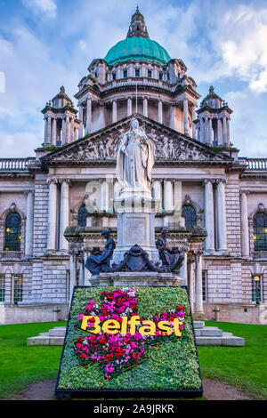 Belfast City Hall, Belfast, Irlande du Nord, Royaume-Uni Banque D'Images