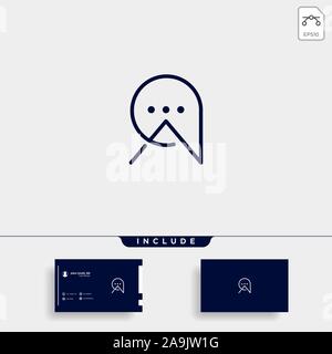 Un modèle de lettre Logo Chat Vecteur Conception Illustration de Vecteur