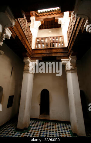 Medersa Ben Youssef, Marrakech, Maroc Banque D'Images