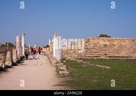 Chypre à colonnade ville de Salamine nombre 3898 Banque D'Images