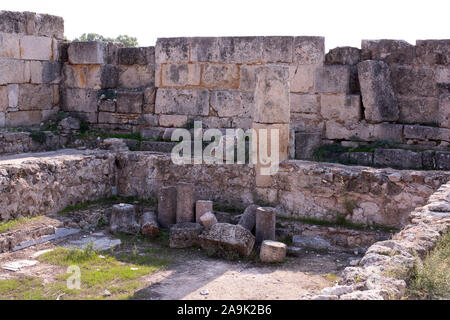 Roman Bath House à Salamine, Chypre Nombre 3903 Banque D'Images