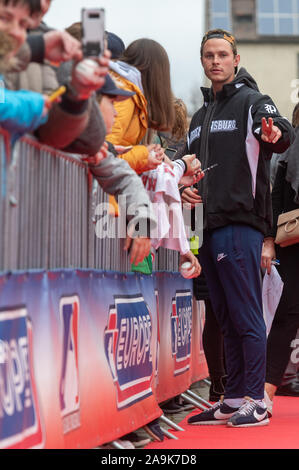 Regensburg, Germany. 16th Nov, 2019. Baseball: Max Kepler, German baseball  pro at the Minnesota Twins, is in the Armin Wolf Arena. Credit: Armin  Weigel/dpa/Alamy Live News Stock Photo - Alamy