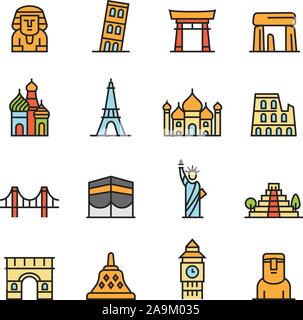 Paforo Icon Set : propre et simple célèbre icons set Illustration de Vecteur