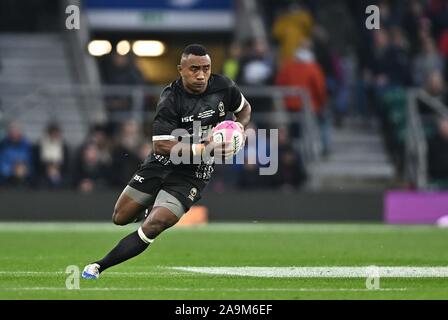 London, Royaume-Uni. 16 Nov, 2019. Serupepeli Vularika (Fidji). Les Barbarians v Fidji. Tasse Killick. Le stade de Twickenham. Londres. UK. Garry Crédit/Sport sous gaine en images. Credit : Sport en images/Alamy Live News Banque D'Images