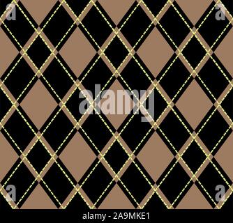 Motif à carreaux tartan écossais. Diagonale arrière-plan transparent des formes. - Vector Illustration de Vecteur
