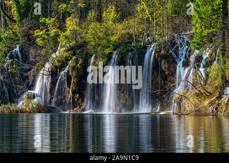 Le parc national de Plitvice Banque D'Images