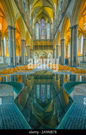 Salibury, cathédrale de Salisbury en Angleterre, construit 1549 Banque D'Images