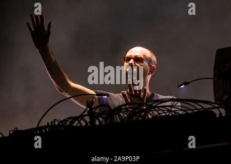 Les Chemical Brothers en concert à Milan, Italie Banque D'Images