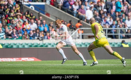 Twickenham, Surrey Royaume-Uni. James, englands RODWELL, au cours de la piscine jeu d'Angleterre contre l'Australie à la HSBC Londres '2017', le rugby à 7 Samedi 20/05/2017 RFU. Le stade de Twickenham, Angleterre [crédit obligatoire Peter SPURRIER/Intersport Images] Banque D'Images