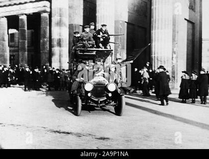 La Révolution allemande - Les soldats et les ouvriers dans le contrôle du gouvernement allemand Banque D'Images