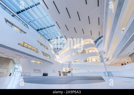 Bibliothèque et Centre d'apprentissage de l'Université de Vienne de l'économie et des affaires. Vienne, Autriche Banque D'Images