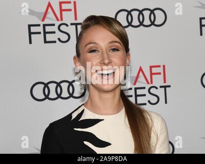 16 novembre 2019, Théâtre chinois de Grauman, Hollywood, Californie : Erin Doherty. L'AFI FEST 2019 présenté par Audi â€" ''Couronne'' Premiere. (Crédit Image : © ZUMA/Bennight Billy sur le fil) Banque D'Images