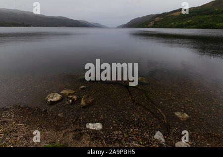 Paysage mystérieux Moody de Loch Ness, près de Fort Augustus Inverness Ecosse UK Banque D'Images