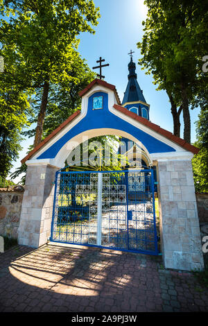 Église orthodoxe en Puchly, village du nord-est de la Pologne, l'Europe Banque D'Images